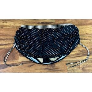Swim by Cacique Black & White Polka Dot Swim Bikini Swim Bottoms sz 18 (16249)